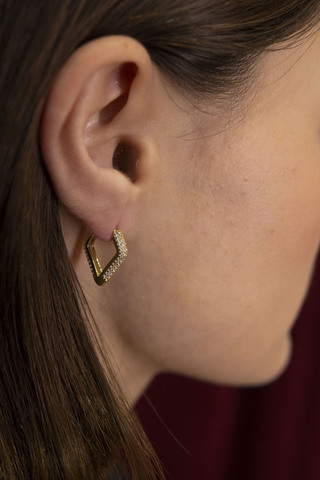 Серьги Ачернар, позолота, серебро 925, позолота 18k 2