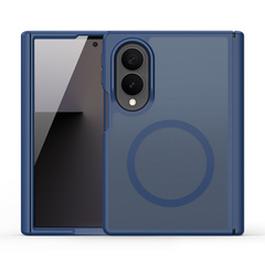 Матовый чехол темно-синего цвета с MagSafe для Samsung Galaxy Z Fold 8, серия Yind Series от Dux Ducis