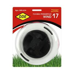 Головка триммерная DDE Wind 17 аналог Stihl AutoCut С26-2 (M10х1.00 лев.) (909-624)
