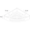 Fixsen Hotel FX-31003L Полка угловая, цвет: золото