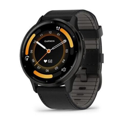 Garmin Venu 3 - Black with Black Leather