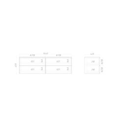 Тумба подвесная ML022