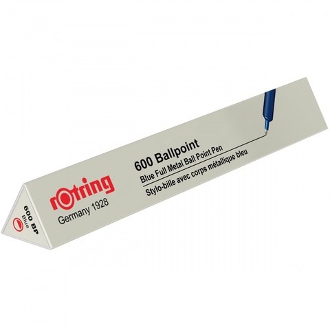 Ручка шариковая Rotring 600 Metal Blue, MBlack (2114262)