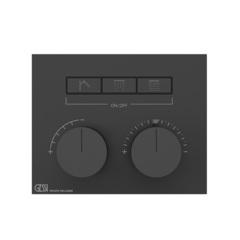 Gessi Hi-Fi 63006#299 Термостат для душа, с включением до 3 источников одновременно (внешняя часть), цвет: Black XL фото