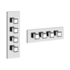 Gessi 43105#031 Внутренняя часть встраиваемого термостатического смесителя с 3мя независимыми выходами
