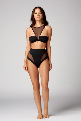 Черные плавки-слипы макси из коллекции Dark Seduction. Сочетайте с любым верхом этой же коллекции дл
