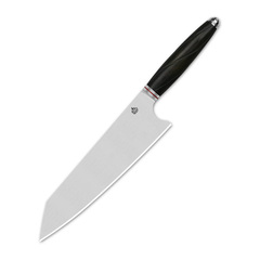 Фото Поварской кухонный нож кирицуке QSP Mulan Series, сталь Sandvik 14C28N, рукоять эбеновое дерево