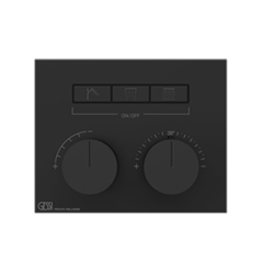 Gessi Hi-Fi 63006#706 Термостат для душа, с включением до 3 источников одновременно (внешняя часть), цвет: Black Metal PVD фото