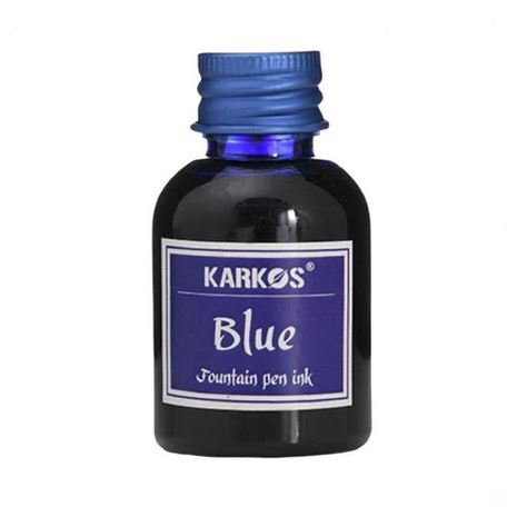 Чернила Karkos 30 мл синие в пластиковом флаконе. Китай.