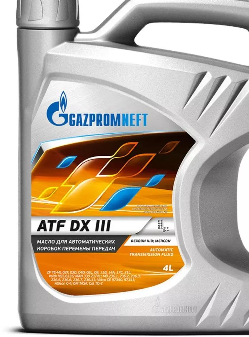 Масло трансмиссионное Gazpromneft ATF DX lll полусинтетическое 4 л
