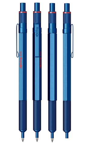 Ручка шариковая Rotring 600 Metal Blue, MBlack (2114262)