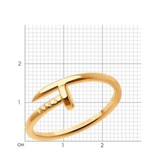 018883 - Кольцо ГВОЗДЬ из золота 585 пробы