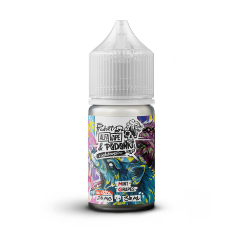 Жидкость PODONKI ALFA VAPE Salt 2% ULTRA 30 ml Виноград Мята