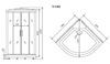 Timo Comfort T-8801F Душевая кабина 100x100, цвет: хром