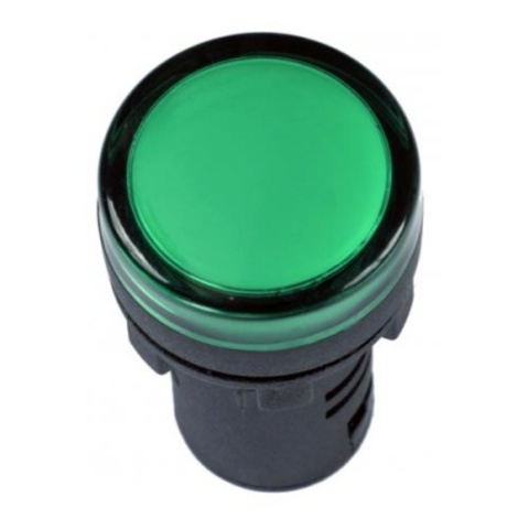 Лампа AD-16DS(LED)матрица d16мм зеленый 110В AC/DC TDM
