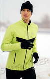 Утеплённый лыжный костюм Nordski Base Lime-Black с высокой спинкой мужской