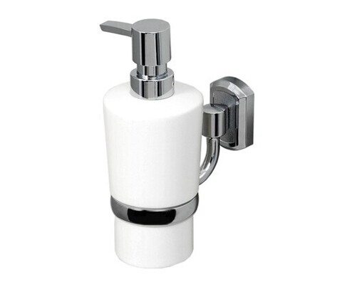 WasserKRAFT K-28199 Дозатор жидкого мыла, цвет: хром, белый