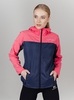 Nordski Rain ветровка беговая женская coral-navy - 1
