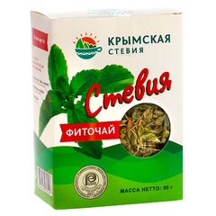 Стевия фиточай (коробка 50 грамм) ТМ Крымская Стевия