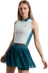 Поло женское 7/6 Kris Top - Misty Blue