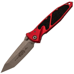 Фото Складной нож Microtech Socom Elite Tanto 161-10APRD, сталь M390, рукоять алюминий, красный