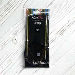 KnitPro Zing круговые спицы 3,5 мм/100 см арт. 47157