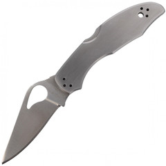 Фото Нож складной MEADOWLARK™ 2 Spyderco BY04P2, сталь 8Cr13MOV Satin Plain, рукоять нержавеющая сталь