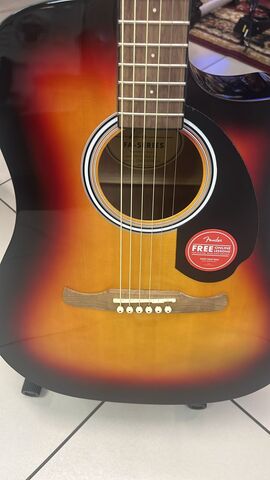 FENDER FA-125CE Dreadnought Sunburst w/Fishman электроакустическая гитара, цвет санберст