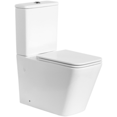 BelBagno BB02093CPR/BB2312SC Унитаз-компакт безободковый, цвет: белый фото