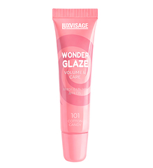 LuxVisage Блеск-бальзам для губ WONDER GLAZE volume & care 101 Сotton Candy