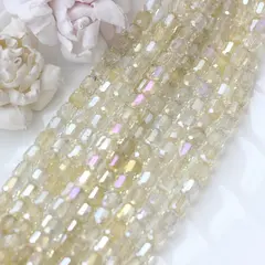 Хрусталь (стекло), Лимонное шампанское, 9*8 мм, 1 нить, К269