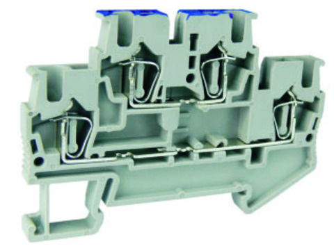 UJ5-2.5/2-2/L-NE - (421328), (UPUN) Клемма пружинная на DIN рейку двухуровневая