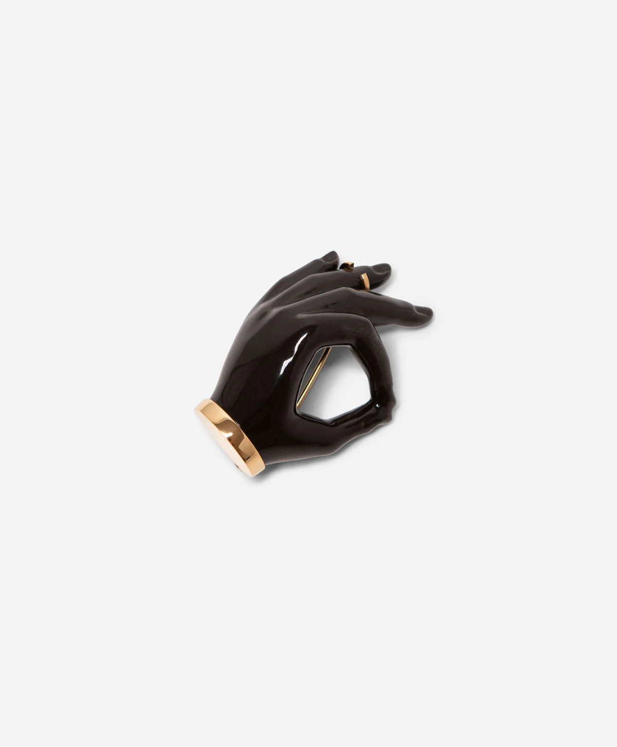 Брошь Hand BLACK