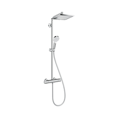 Hansgrohe Crometta E 27271000 Душевая система с термостатом внешнего монтажа 120,1 см с верхней лейкой 24х24 см фото