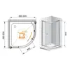 Cezares ANIMA-W-R-1-90-P-CR Душевой уголок