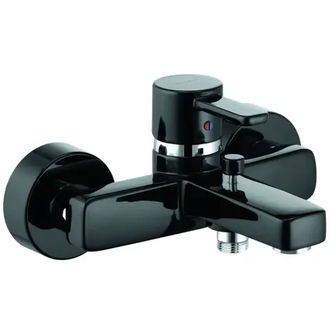 Kludi Zenta 386708675 Смеситель для ванны (черный/хром), цвет: хром, чёрный