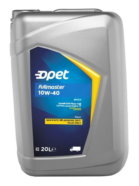 Моторное масло Opet Fullmaster 10W40, дизельное, 20л