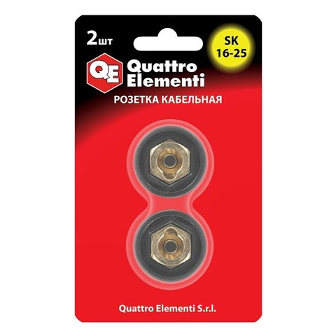 Кабельный разъем QUATTRO ELEMENTI розетка кабельная сварочного аппарата SК 16-25 (до 200)(641-961)