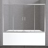 BelBagno Unique UNIQUE-VF-2-150/180-140-P-CR Душевая шторка на ванну, цвет: хром