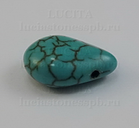Бусина Говлит (тониров), "Капля", 13х9-10х5 мм ()