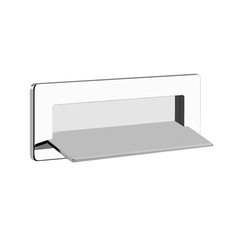 Gessi iSpa 39895#238 Каскадный излив для душа настенный прямоугольный, для монтажа с удаленным управлением (не входит в комплект), цвет: Mirror Steel фото