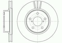 Диск тормозной вентилируемый G-brake  GR-02201