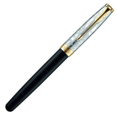 Ручка перьевая Parker Sonnet, Matte Black GT, F (2054834)