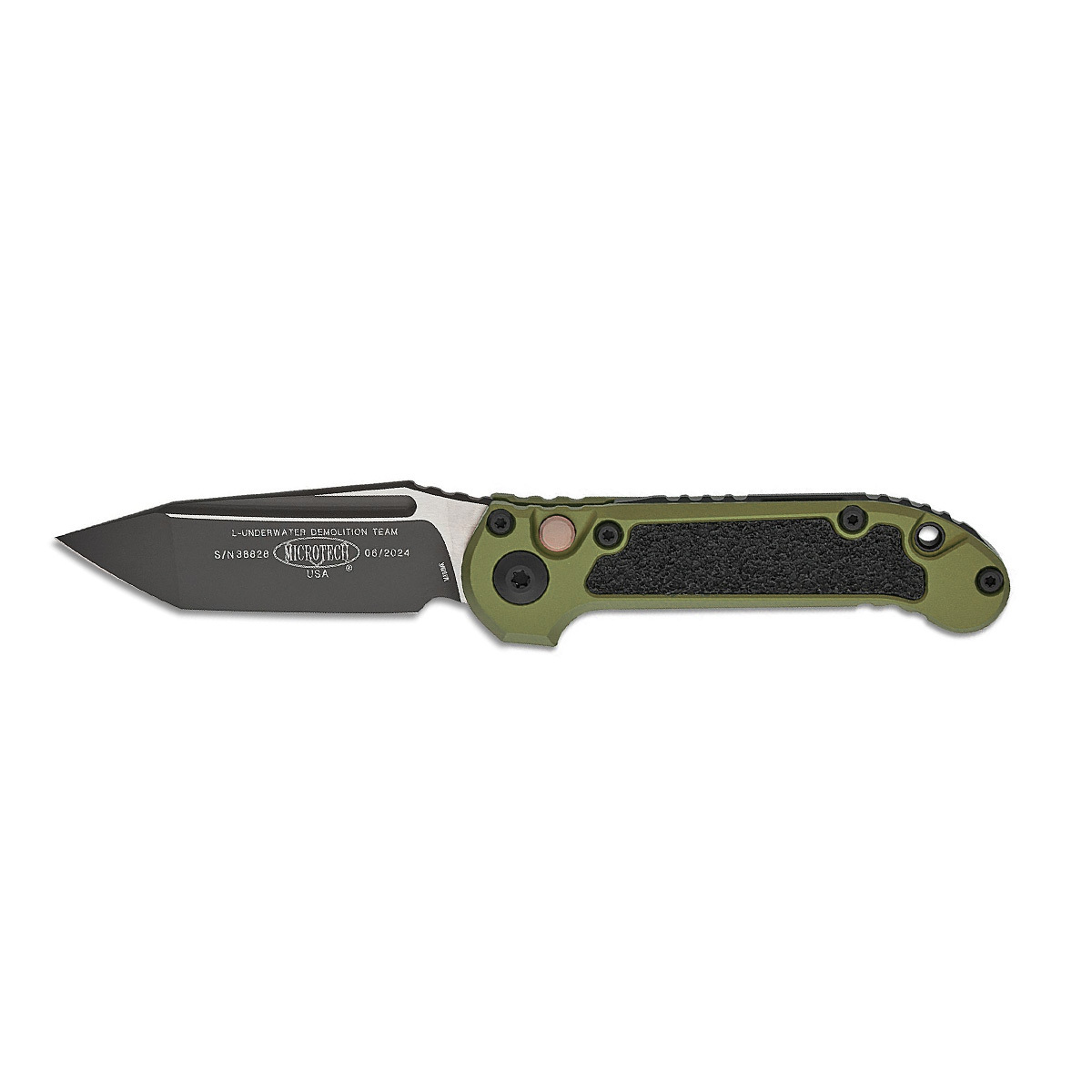Автоматический нож Microtech LUDT Gen III 1136-1OD, сталь M390MK, рукоять алюминий, зеленый