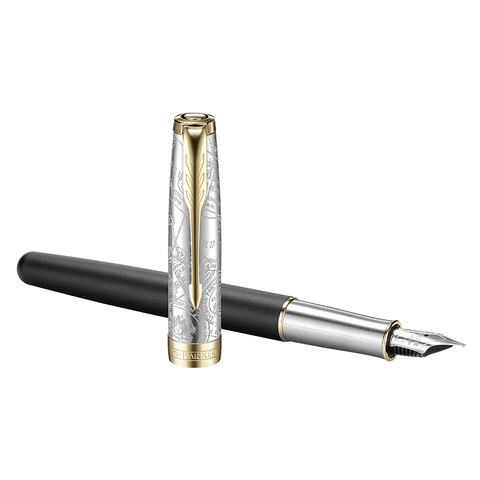 Ручка перьевая Parker Sonnet, Matte Black GT, F (2054834)