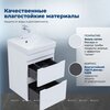 Aquanet 348173 Тумба с раковиной Слим 40 2 ящ. цв.белый сатин (348173)