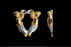Силиконовый молд № 724 Архитектурный элемент с ангелами