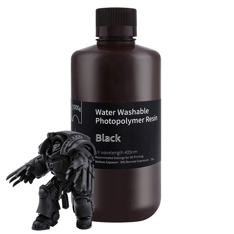 Фотополимер Elegoo Water Washable Resin черный 1 л