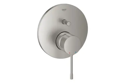 GROHE Essence 24167DC1 Внешняя часть смесителя для ванны скрытого монтажа на 2 потребителя, круглая, суперсталь
