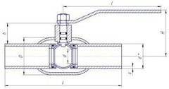 Конструкция LD КШ.Ц.П.GAS.150/125.025.Н/П.02 Ду150
